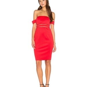 NWT Lumier by Bariano Red Mini Dress Size: Small